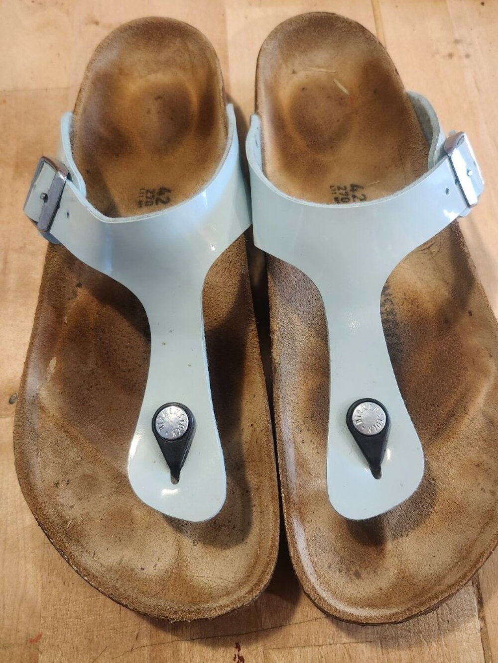 Teal Gizheh Birkenstock size 42